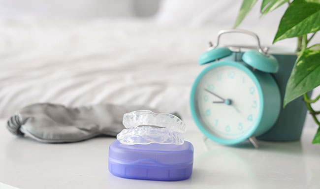 寝室とマウスピース